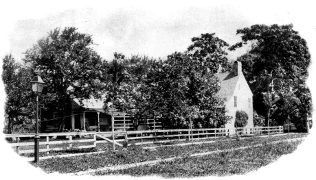 Residence of Rev. Bernardus Freeman, 1735.  John C. Bergen, 1842.