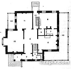 Ground Plan for Design No. 2.