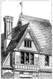 Vignette, Showing the Half-Timber Gable