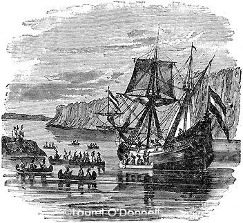 The Half-Moon Ascending the Hudson River