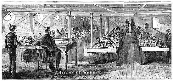 School Between Deck.—School Ship "Mercury."