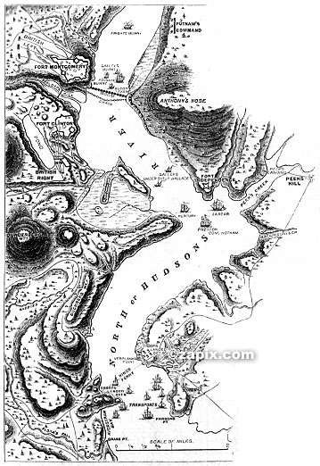 Plan of the Attack on Forts Clinton and Montgomery